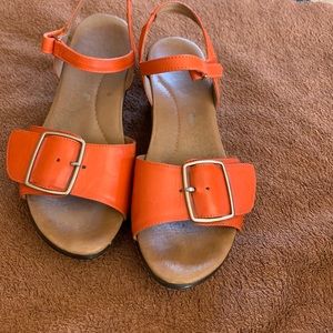 Dansko Georgie (fun color!!) Orange sandals